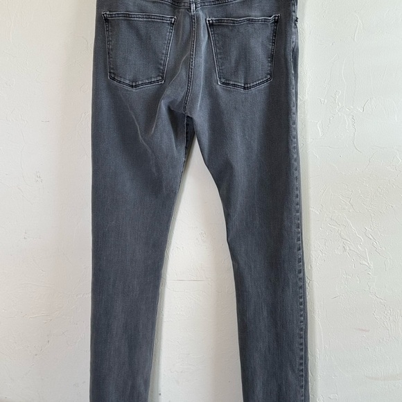 D L 1961 Dylan Skinny Sawyer Distressed Gray/Black Jeans Sz 34x33 - Picture 5 of 12